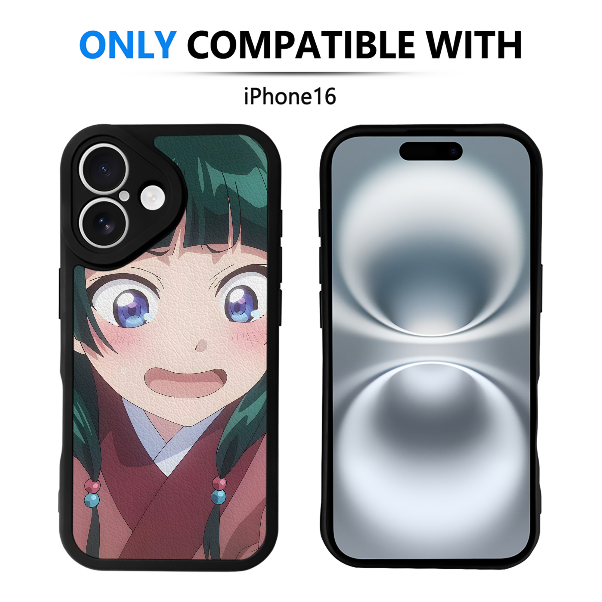 （画像用） 薬屋のひとりごと The Apothecary Diaries 【iPhone 16シリーズ対応】シリコンスマホケース（レザー調） 材質：シリコン